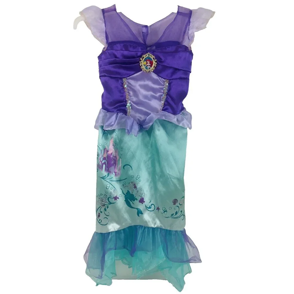 Disney Ariel Little Mermaid Girls 4-6X Princess Halloween Costume Dress